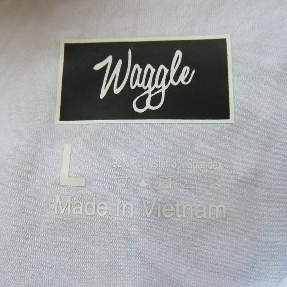 WAGGLE Tropic Breeze Hawaiian Stretch Golf Polo Shirt - Size L - Picture 14 of 14